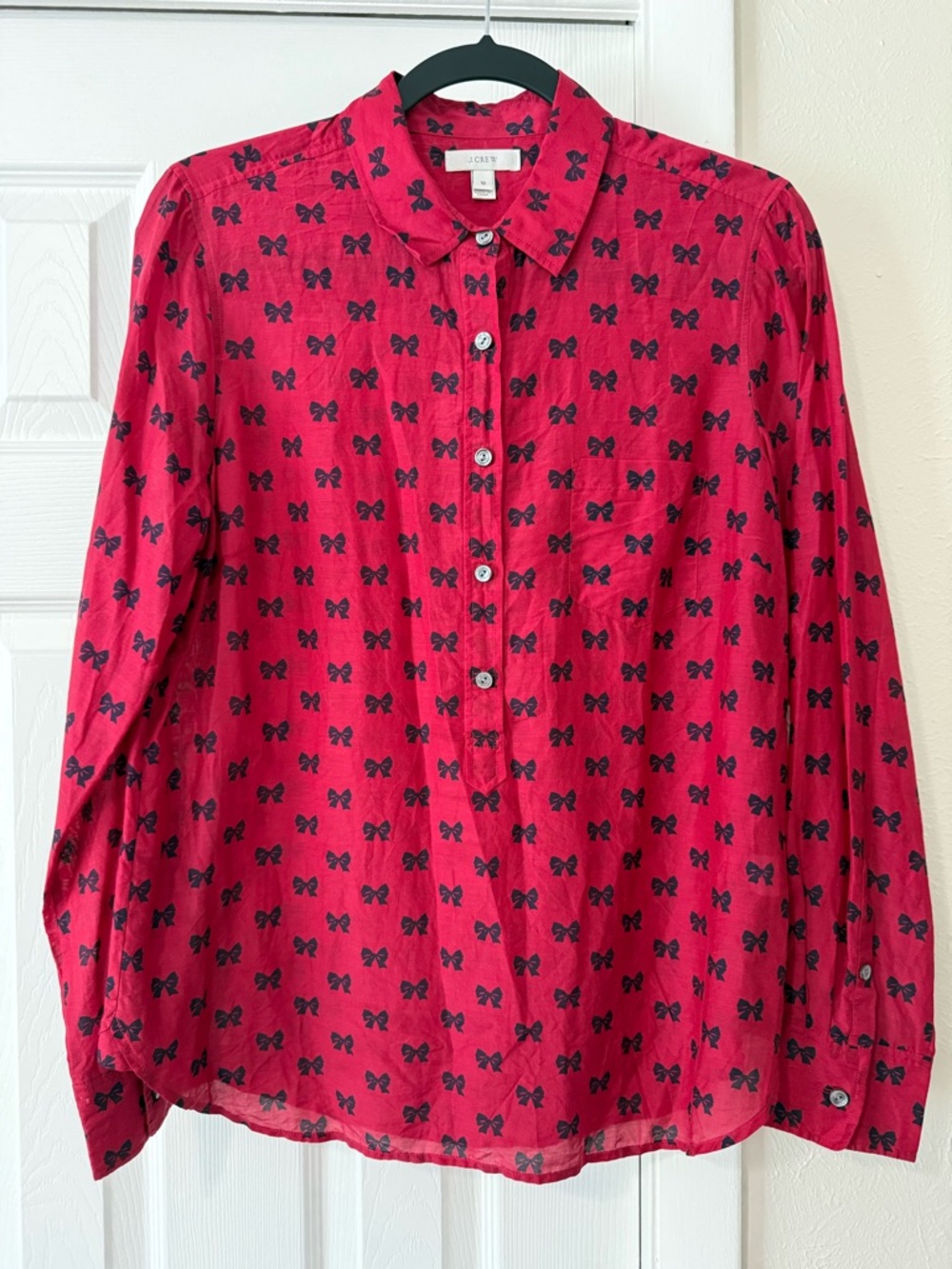 J.Crew Boy Popover in Bows size 10 - Picture 3 of 7